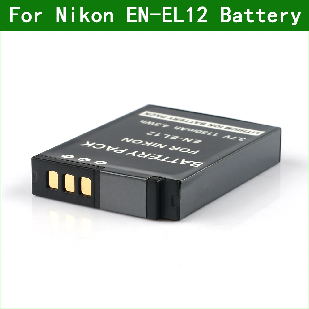 EN-EL12 ENEL12 EN EL12 Аккумулятор для цифровой камеры Nikon COOLPIX S70 S800c S8100 S8100s S8200 S9050 A1000 |