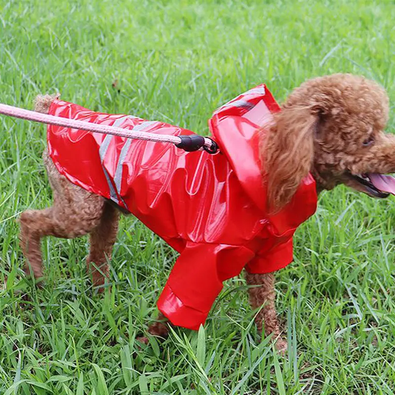 Spring and Summer Clothes Pet dogs Rain Clothes PU Reflective Dog Hooded Windproof Raincoat PU Raincoat for Dog and Cat
Spring and Summer Clothes Pet dogs Rain Clothes PU Reflective Dog Hooded Windproof Raincoat PU Raincoat for Dog and Cat