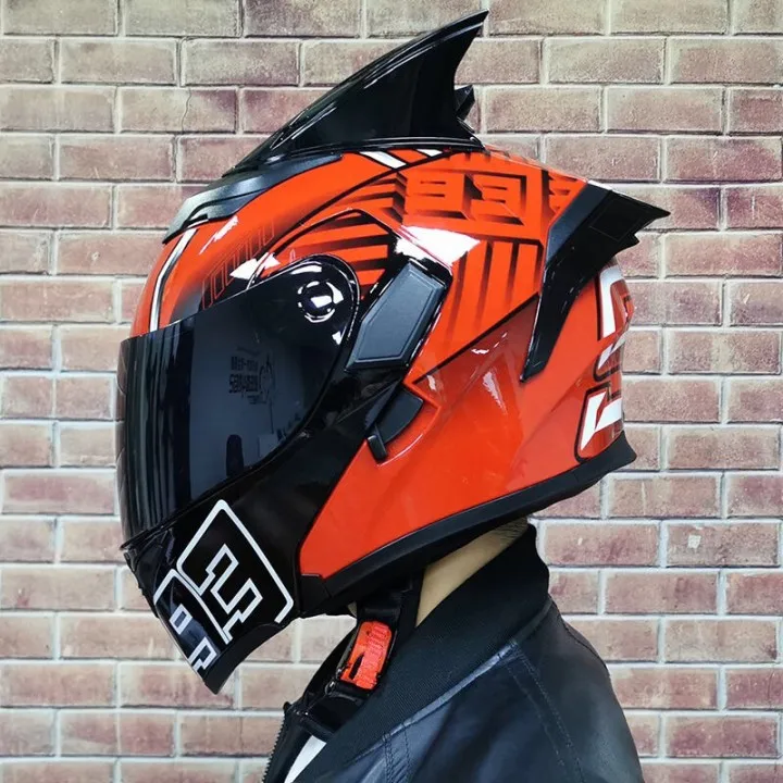 Фото JIEKAI мотоциклетный шлем с откидной крышкой модульный внутренним солнцезащитным