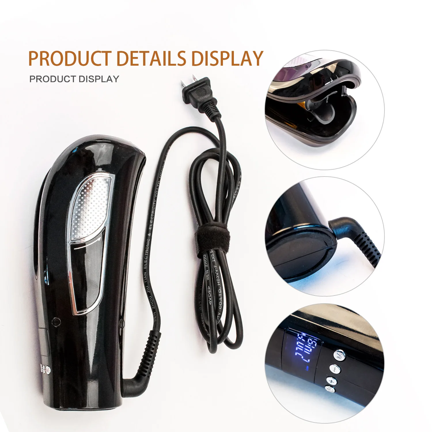 Automatic Hair Curler Magic Curling Iron LCD Screen Display Hair Styling Tools Wave Hair Styler Ceramic Heating Anti-perm
Automatic Hair Curler Magic Curling Iron LCD Screen Display Hair Styling Tools Wave Hair Styler Ceramic Heating Anti-perm
