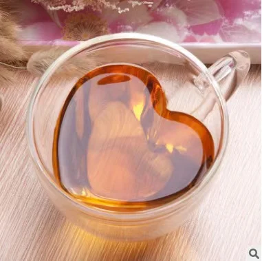 Drinking glass tea milk cup double-wall tea cup coffee cup juice cup heat-resistant creative heart-shaped double-layer glass
Drinking glass tea milk cup double-wall tea cup coffee cup juice cup heat-resistant creative heart-shaped double-layer glass