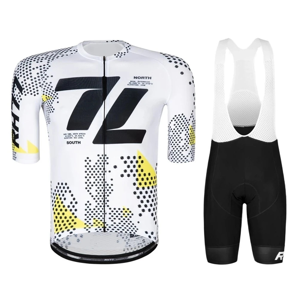 Rh77 Cycling Jersey Set Clothes Men Breathable MTB Bicycle Short Sleeve Shirt Road Bib Shorts Kit Roupa Maillot Ciclismo Hombre
Rh77 Cycling Jersey Set Clothes Men Breathable MTB Bicycle Short Sleeve Shirt Road Bib Shorts Kit Roupa Maillot Ciclismo Hombre