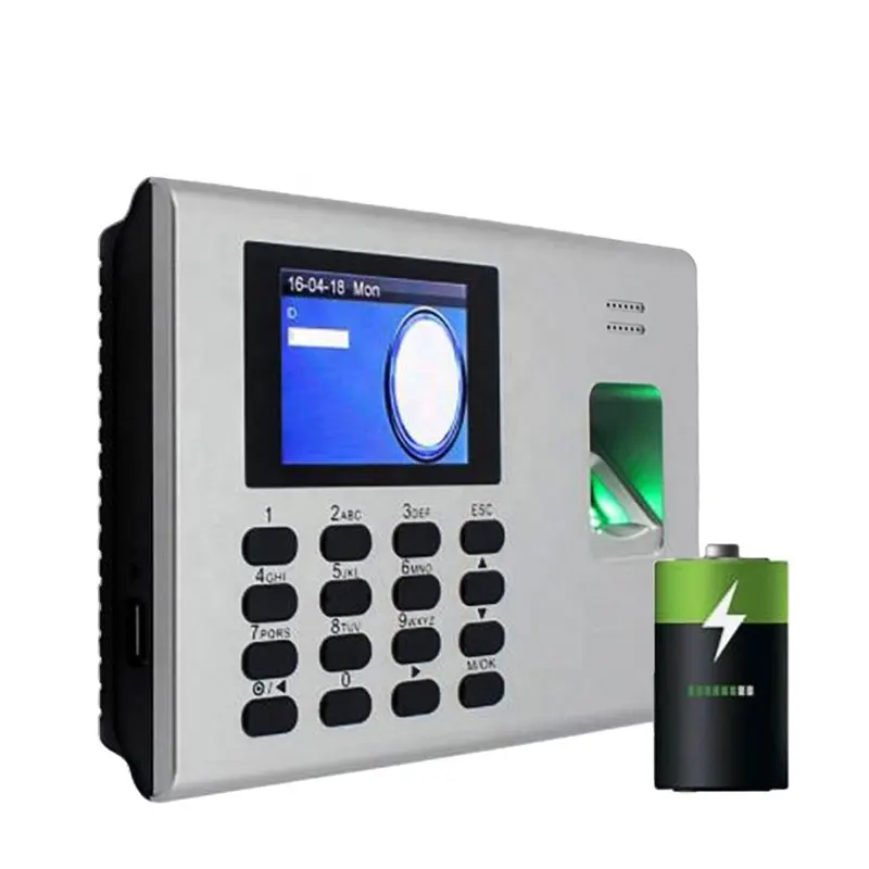 

ZK K40 Built In Battery Time Attendance Terminal Machine Simple Acccess Control Multi languages Biometric Fingerprint