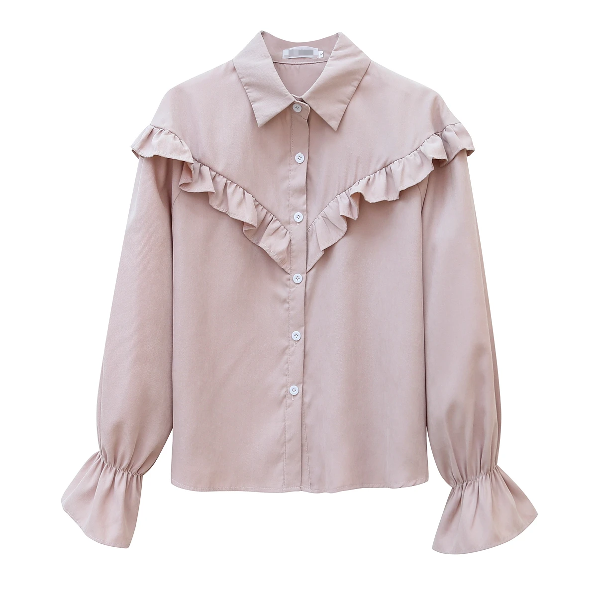 2021 Spring and Autumn New Loose Wooden Ears Flare Sleeve Shirt Women's Long Sleeve Top Women Blouses
2021 Spring and Autumn New Loose Wooden Ears Flare Sleeve Shirt Women's Long Sleeve Top Women Blouses
