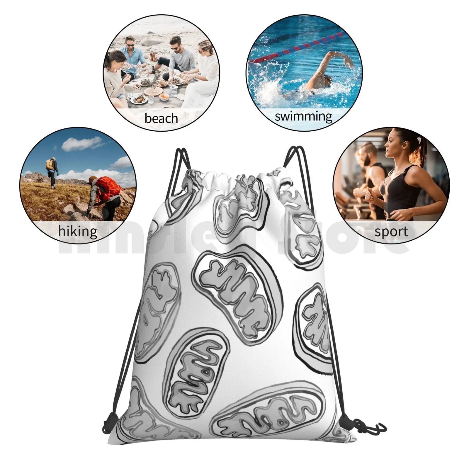 Mitochondria Repeating Pattern Backpack Drawstring Bags Gym Bag Waterproof Mitochondria Science Cell Organelle Chemistry
Mitochondria Repeating Pattern Backpack Drawstring Bags Gym Bag Waterproof Mitochondria Science Cell Organelle Chemistry