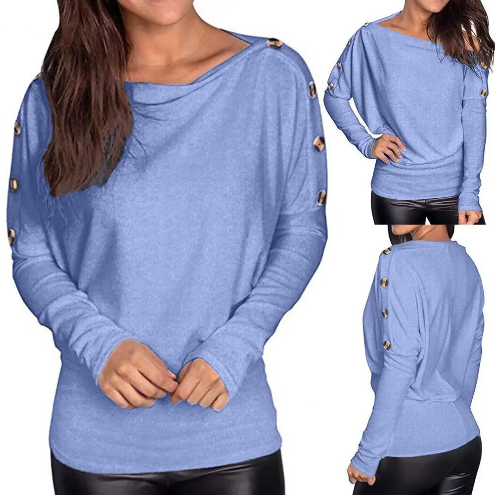 Classic Slash Collar Solid Color Casual Blouse Basic Blouse Tee Shirt Loose
Classic Slash Collar Solid Color Casual Blouse Basic Blouse Tee Shirt Loose