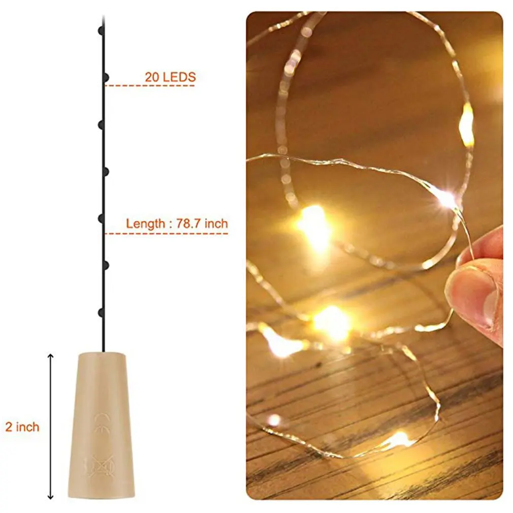 Led Christmas Copper Wire String Button Wine Bottle Stopper Lantern 2M20 Lamp Silver Wire 12 + Button Battery + Screwdriver
Led Christmas Copper Wire String Button Wine Bottle Stopper Lantern 2M20 Lamp Silver Wire 12 + Button Battery + Screwdriver