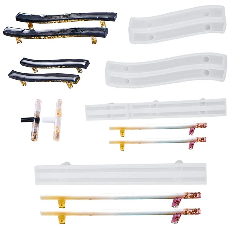 4 Set Tray Handle Resin Mold, Silicone Epoxy Casting Mold for DIY Cabinet Door Handles, Drawer Bar Pulls, Afrt Crafts
4 Set Tray Handle Resin Mold, Silicone Epoxy Casting Mold for DIY Cabinet Door Handles, Drawer Bar Pulls, Afrt Crafts