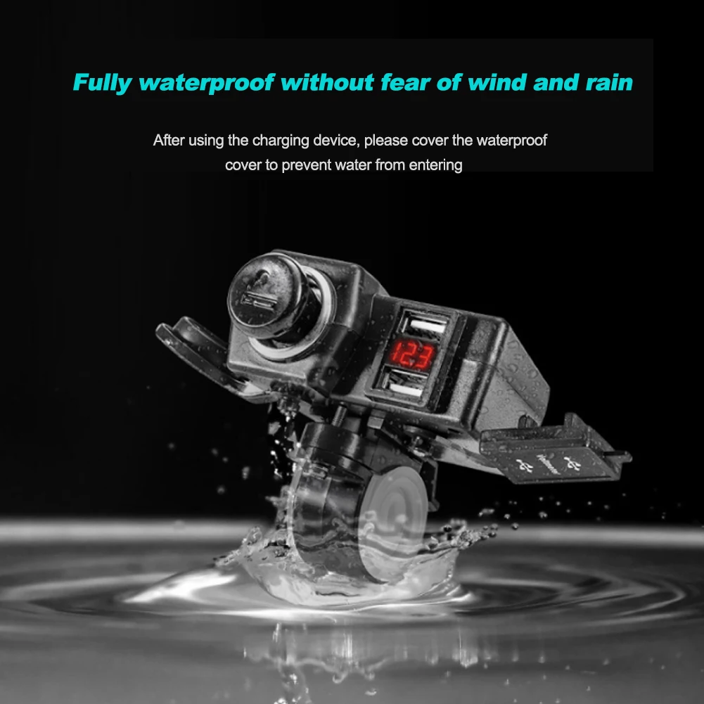 Waterproof 4.2A Mobile Phone Motorcycle Charger USB Type Dual Charging Socket Power Charger with Voltage Switch
Waterproof 4.2A Mobile Phone Motorcycle Charger USB Type Dual Charging Socket Power Charger with Voltage Switch