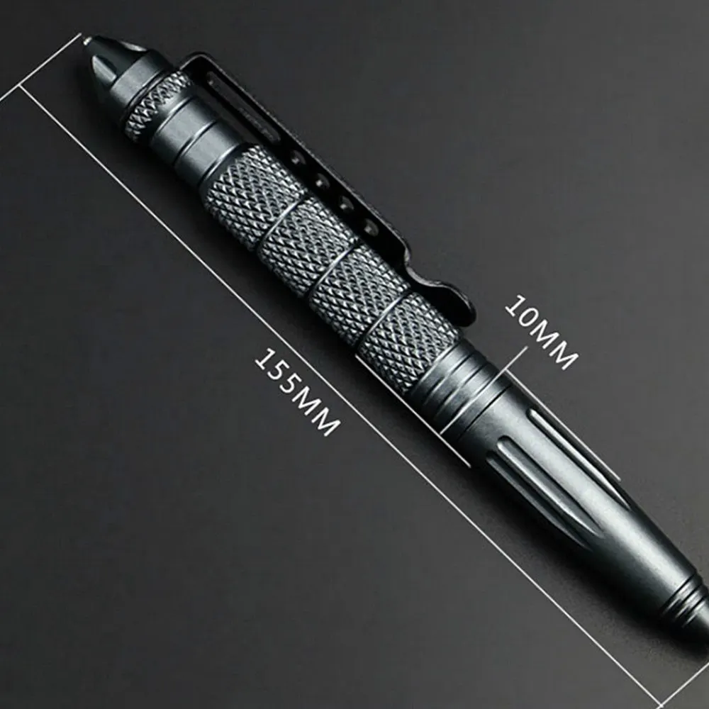 Military Tactical Pen Professional Aluminum Alloy Self Defense Pen Emergency Glass Breaker Pen Black Ballpoint Survival Tool
Military Tactical Pen Professional Aluminum Alloy Self Defense Pen Emergency Glass Breaker Pen Black Ballpoint Survival Tool