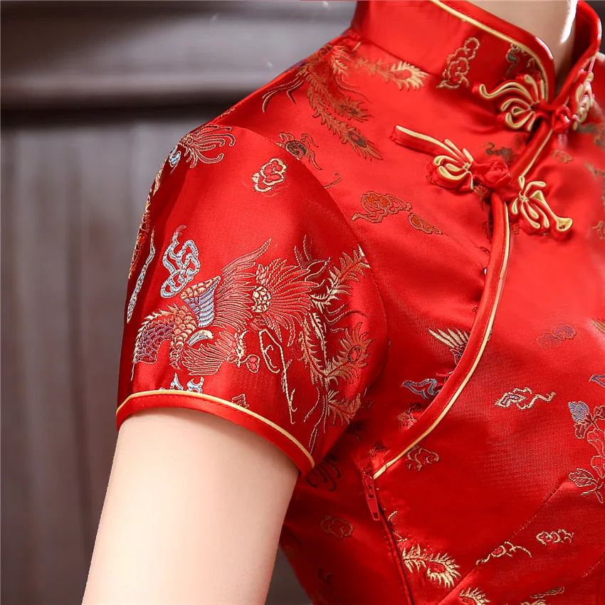 17Colors Chinese Cheongsam Traditional Wedding Qipao Woman Embroidery Elegant Split Dress Female Floral Bodycon Cheongsam
17Colors Chinese Cheongsam Traditional Wedding Qipao Woman Embroidery Elegant Split Dress Female Floral Bodycon Cheongsam