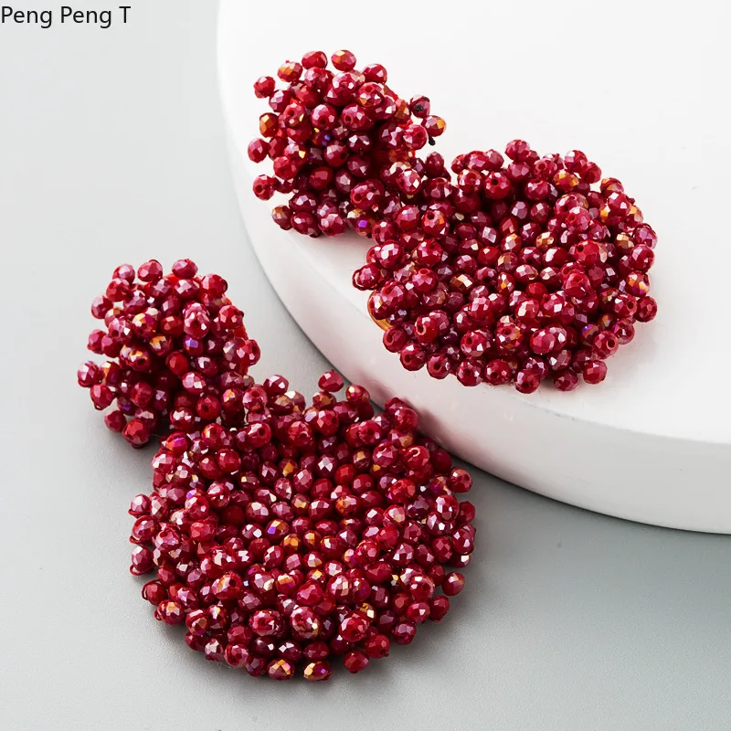 2021European and American popular double size round handmade pearl earrings Women's fashion earrings popular in Bohemia
2021European and American popular double size round handmade pearl earrings Women's fashion earrings popular in Bohemia