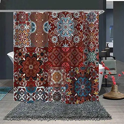 Mandala Indian Bohemian Shower Curtain Waterproof Eco-Friendly Polyester Fabric Bathroom Set
Mandala Indian Bohemian Shower Curtain Waterproof Eco-Friendly Polyester Fabric Bathroom Set