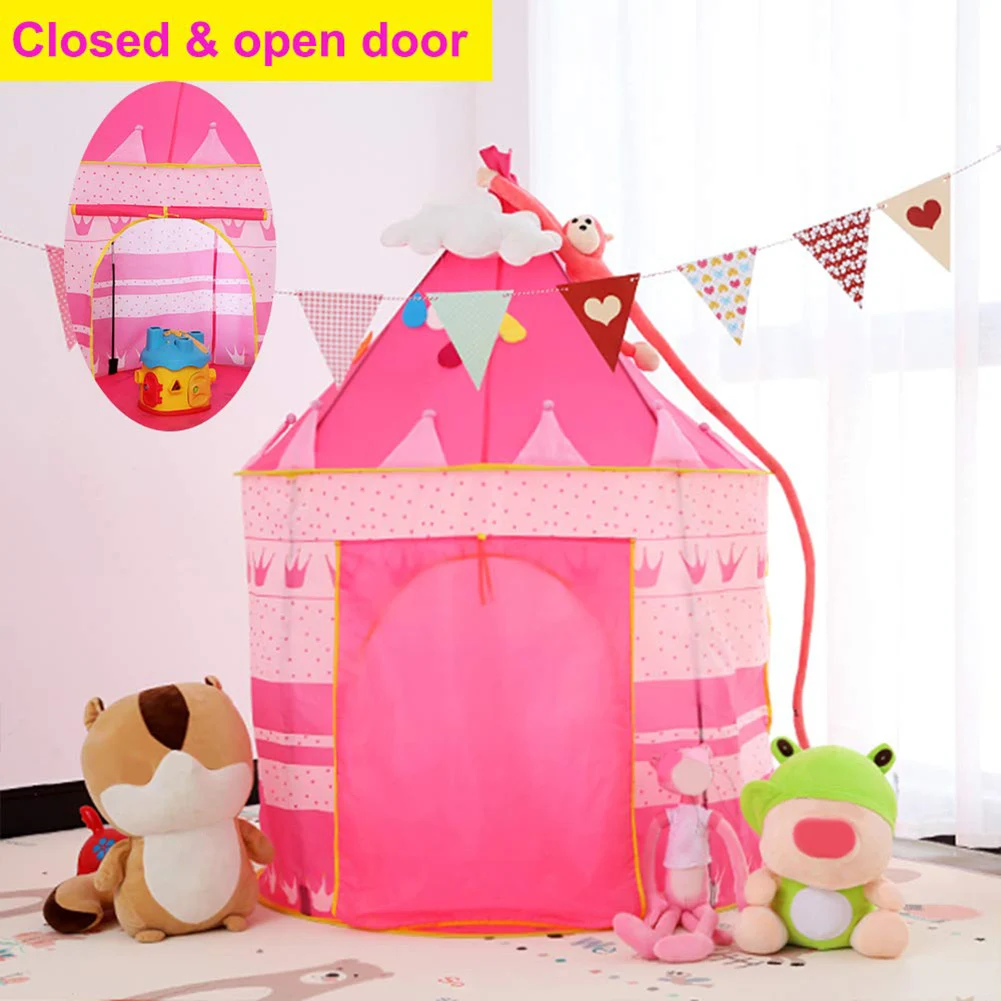 

Kids Game Play Tent Creative Develop Outdoor Indoor Yurt Castle Playhouse Toy Portable Foldable Princess Castle Tulle Children