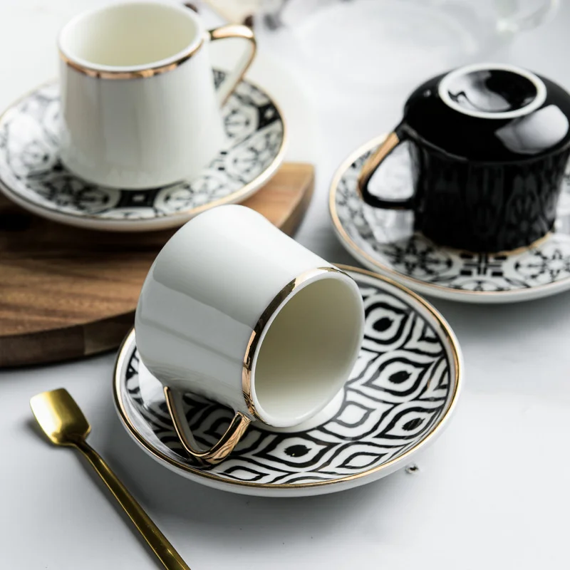 For Black Tea Coffee 80ml Turkish Espresso Cups With Saucers Ceramic Set Kitchen Party Drink Ware Home Decor Creative Gifts
For Black Tea Coffee 80ml Turkish Espresso Cups With Saucers Ceramic Set Kitchen Party Drink Ware Home Decor Creative Gifts