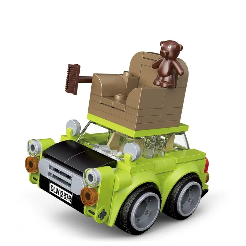 124 PCS Mr.Beanss Mini Kawai Model Green Car With Bear Ceiling Chair Vehicle Decoration Children Toys Kids Birthday Gifts
124 PCS Mr.Beanss Mini Kawai Model Green Car With Bear Ceiling Chair Vehicle Decoration Children Toys Kids Birthday Gifts