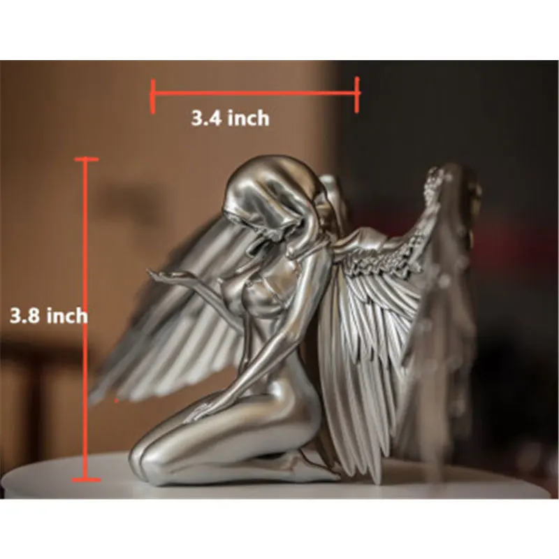 Art Angel Female Statue Garden Ornament Woman Kneeling Cloak Hat Resin Craft Sculptures Bedroom Home Decor Birthday Gifts 2021
Art Angel Female Statue Garden Ornament Woman Kneeling Cloak Hat Resin Craft Sculptures Bedroom Home Decor Birthday Gifts 2021