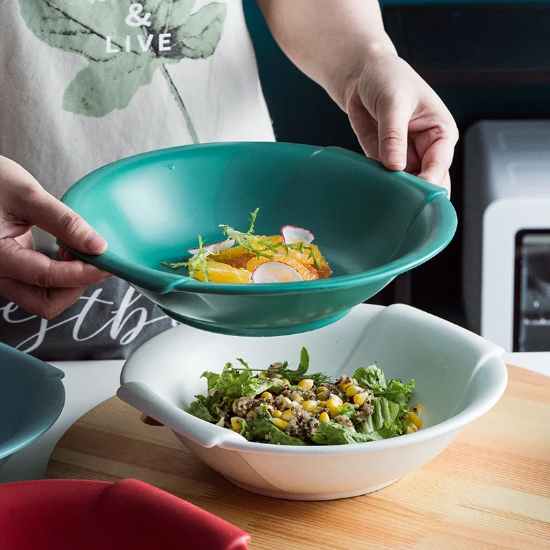 Creative Nordic tableware round ceramic soup bowl hotel ceramic tableware Salad Bowl Restaurant large noodle bowl
Creative Nordic tableware round ceramic soup bowl hotel ceramic tableware Salad Bowl Restaurant large noodle bowl