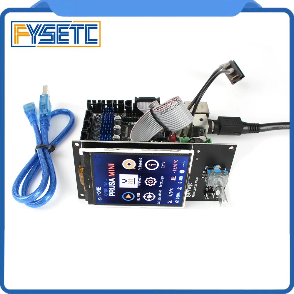 Клон Prusa Mini Buddy board TMC2209 драйвер с ЖК-дисплеем совместимый с прошивкой Prusa
Клон Prusa Mini Buddy board TMC2209 драйвер с ЖК-дисплеем совместимый с прошивкой Prusa