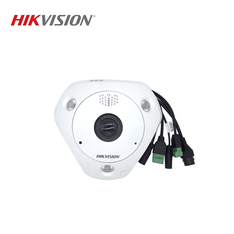 

HIKVISION DS-2CD6365F-IVS Chinese Version 6MP Fisheye View Waterproof IR 15M IP Camera Support SD Card / PoE/ IR ONVIF