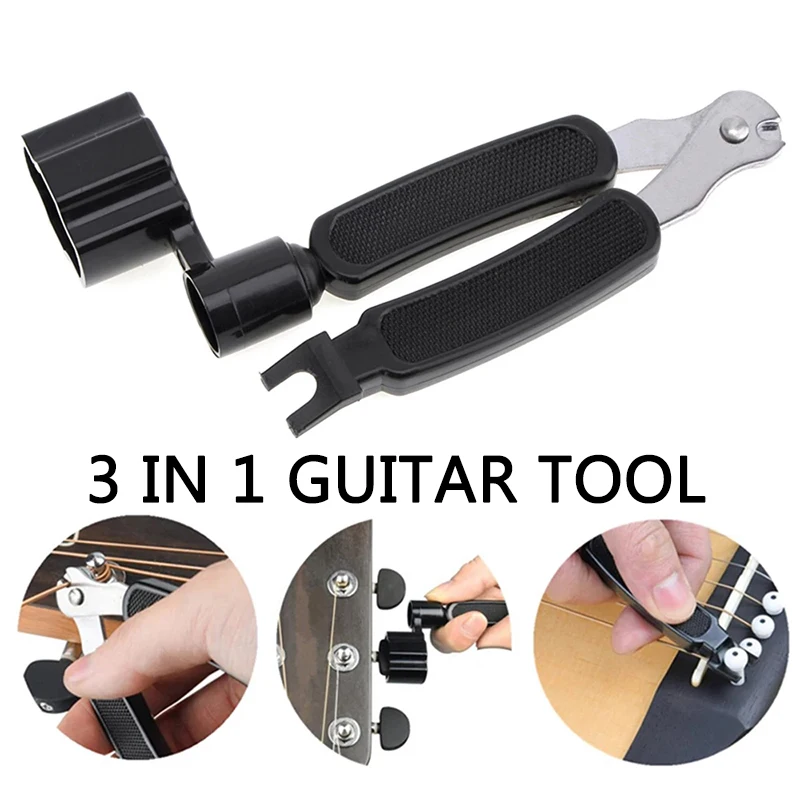 3 In 1 Guitar Winder String Cutter Pin Puller Multifunction Accessories Fit All Guitars Banjos and Mandolins Portable Tools
3 In 1 Guitar Winder String Cutter Pin Puller Multifunction Accessories Fit All Guitars Banjos and Mandolins Portable Tools