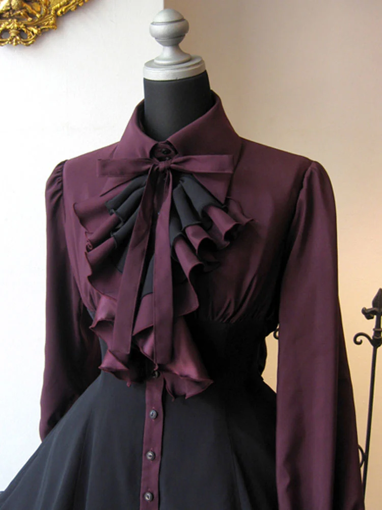 Gothic Lolita OP Dress Black Red Ruffles Lolita One Piece Dresses 
Gothic Lolita OP Dress Black Red Ruffles Lolita One Piece Dresses
