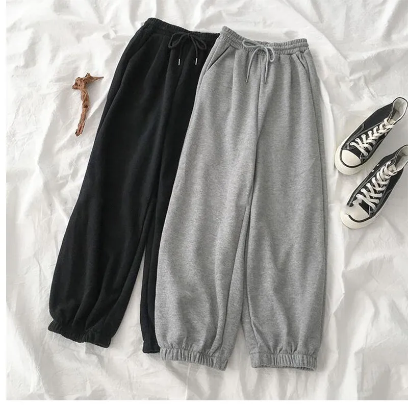 Женские свободные брюки с высокой талией, повседневные Свободные корейские брюки с эластичным поясом BB523
Женские свободные брюки с высокой талией, повседневные Свободные корейские брюки с эластичным поясом BB523