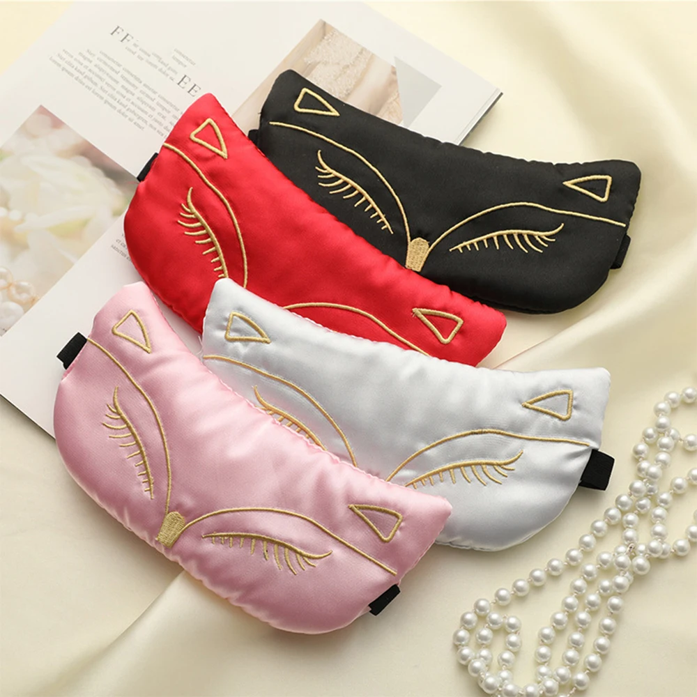 Sleep Mask Eye Patch Cover Bandage Silk Sleeping Night Fox Mask For Eyes Women Men Cute Aid Relax Health Travel Sort Blindfold
Sleep Mask Eye Patch Cover Bandage Silk Sleeping Night Fox Mask For Eyes Women Men Cute Aid Relax Health Travel Sort Blindfold