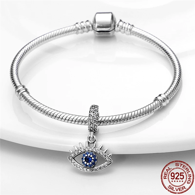 Authentic 100% Sterling Silver 2021 New Fit Pandora Bracelet Devil Series Eye Shape Charms Woman Fashion Fine DIY Jewelry Gift
Authentic 100% Sterling Silver 2021 New Fit Pandora Bracelet Devil Series Eye Shape Charms Woman Fashion Fine DIY Jewelry Gift