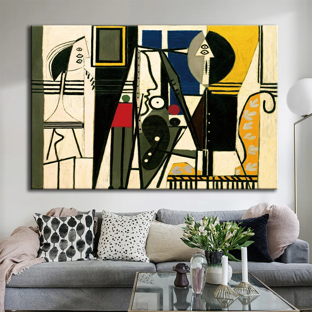 Picasso Painter and Model Canvas Wall Art Canvas Painting Home Deor Wall Pictures Print for Living Room Art Pictures Posters
Picasso Painter and Model Canvas Wall Art Canvas Painting Home Deor Wall Pictures Print for Living Room Art Pictures Posters