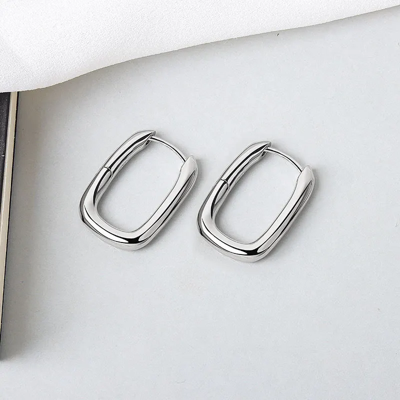 VINY Silver 925 Jewelry Earrings For Women Square Gold Plated Hoop Earring Gold/Silver Jewelry 2021 Trend Orecchini Gift
VINY Silver 925 Jewelry Earrings For Women Square Gold Plated Hoop Earring Gold/Silver Jewelry 2021 Trend Orecchini Gift