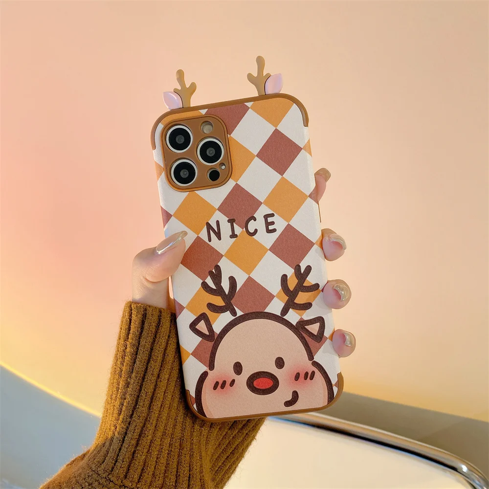 New Year Gifts Elk Snow Phone Case For iPhone 11 12 Mini Pro X XR XS Max 8 7 6 6s Plus 5 5s SE 2020 Santa Soft Cover
New Year Gifts Elk Snow Phone Case For iPhone 11 12 Mini Pro X XR XS Max 8 7 6 6s Plus 5 5s SE 2020 Santa Soft Cover