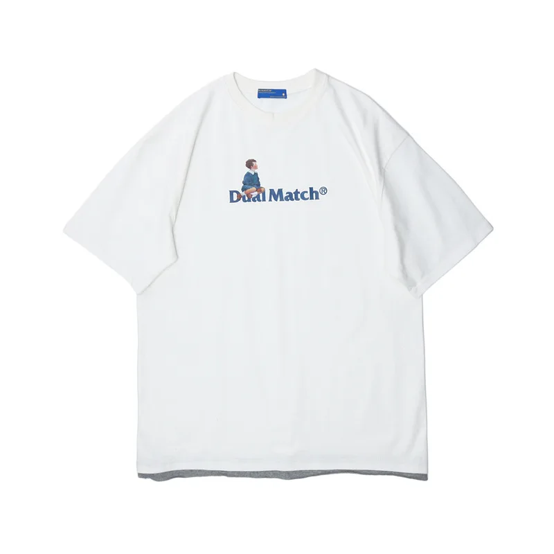 Hip-hop Streetwear T-shirt Men DUAL MATCH Printed T-shirt 2022 Harajuku Pure Cotton Casual Summer Short-sleeved T-shirt Black
Hip-hop Streetwear T-shirt Men DUAL MATCH Printed T-shirt 2022 Harajuku Pure Cotton Casual Summer Short-sleeved T-shirt Black