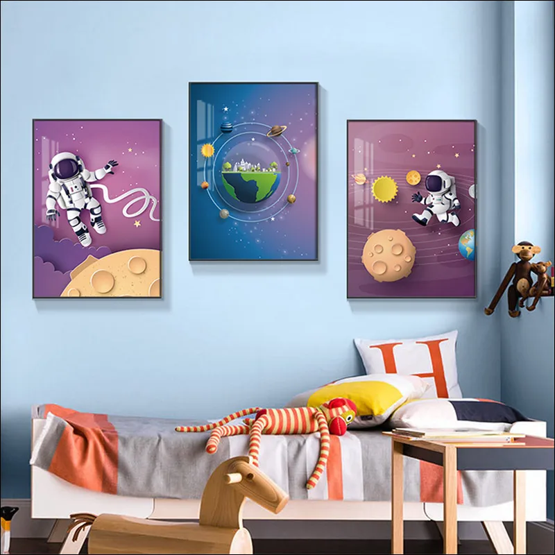 Modern Canvas Poster Children Dream of Landing on the Moon Decorative Wall Painting Astronaut Print Canvas Waterproof Family Gif
Modern Canvas Poster Children Dream of Landing on the Moon Decorative Wall Painting Astronaut Print Canvas Waterproof Family Gif