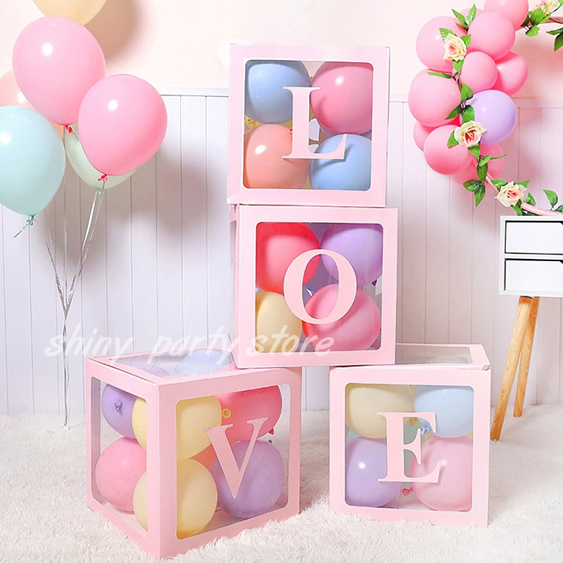 Letter LOVE BABY Transparent Balloon Box 30cm Pink White Proposal Advertisement Wedding Banquet Scene Decoration Supplies
Letter LOVE BABY Transparent Balloon Box 30cm Pink White Proposal Advertisement Wedding Banquet Scene Decoration Supplies