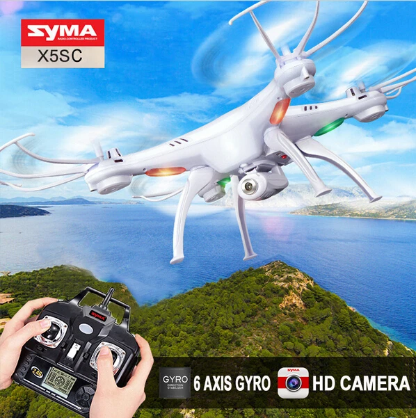 

2015 New Version Syma X5S / X5SC 2.4G 6 Axis Headless Mode GYRO HD Camera RC Quadcopter RTF RC Helicopter with 2.0MP Camera