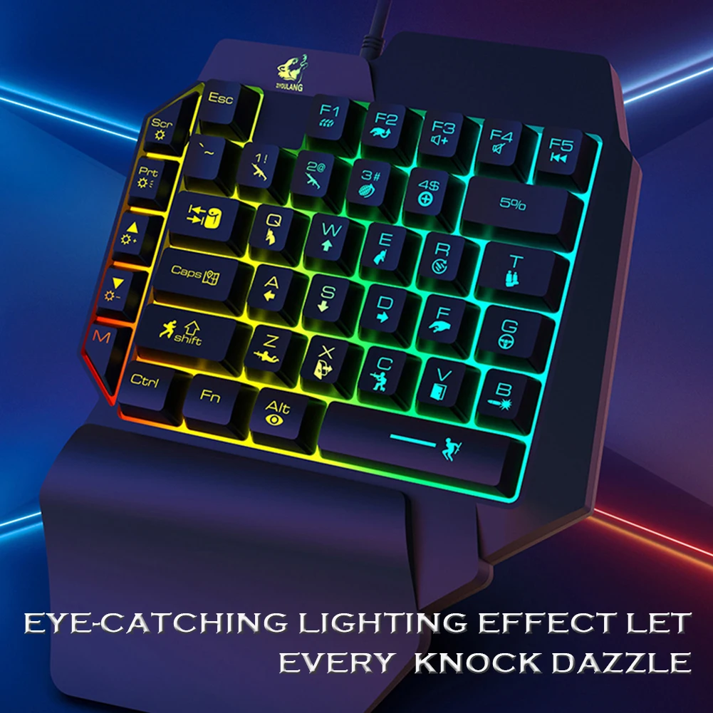 Ergonomic Gaming Keyboard Mouse Combo Set T1 Wired One Handed Gaming Keyboard Mouse Combo for PUBG PC Gamer
Ergonomic Gaming Keyboard Mouse Combo Set T1 Wired One Handed Gaming Keyboard Mouse Combo for PUBG PC Gamer