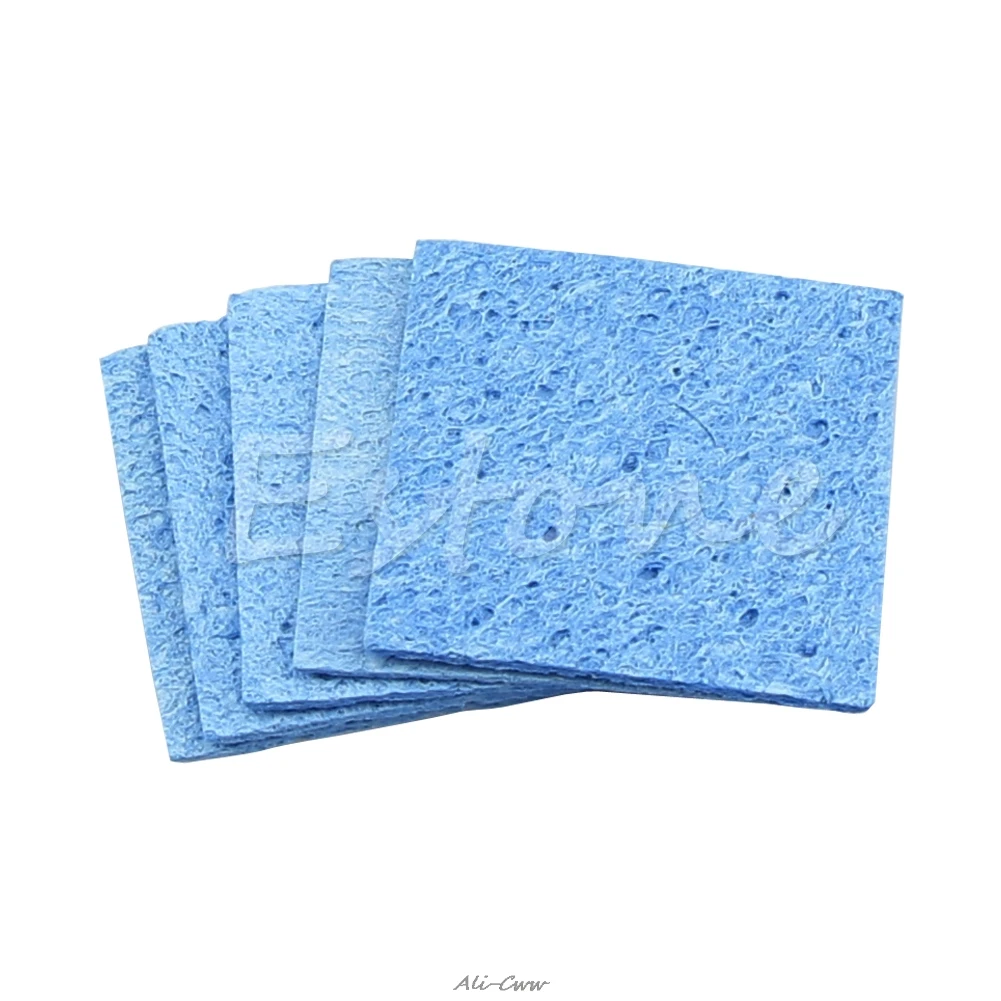 Hot 5pc Soldering Iron Solder Tip Welding Cleaning Sponge Pads Blue Size 6cm*6cm 
Hot 5pc Soldering Iron Solder Tip Welding Cleaning Sponge Pads Blue Size 6cm*6cm