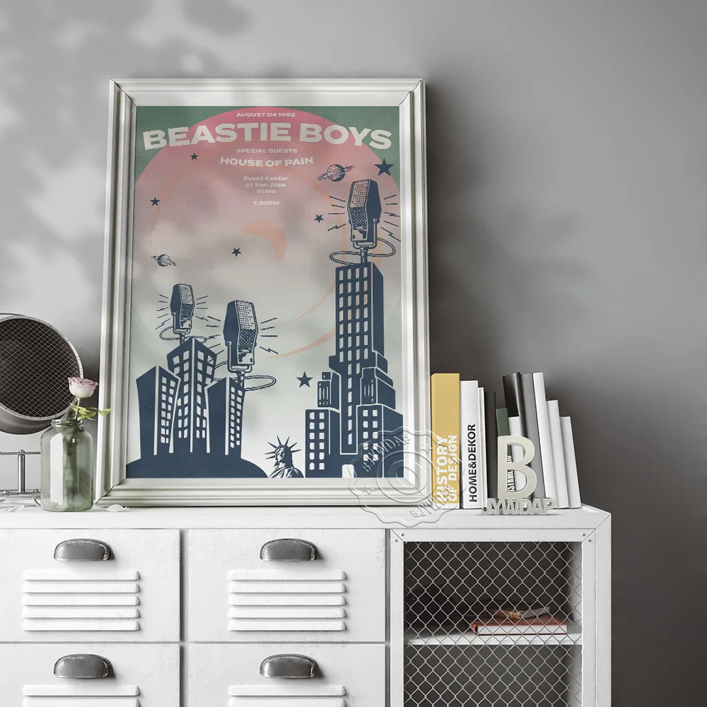 Beastie Boys Music Gig Prints Art Poster, Pop Music Singer Poster, Hip Hop Rap Music Band Star Wall Art Painting Room Home Decor
Beastie Boys Music Gig Prints Art Poster, Pop Music Singer Poster, Hip Hop Rap Music Band Star Wall Art Painting Room Home Decor