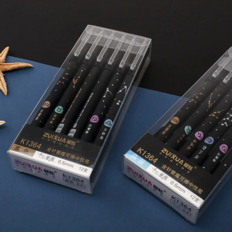 36 pcs/lot Fashion Erasable Constellation Gel Pen Cute 0.5mm Signature Pen School Office writing Supplies Promotional Gift 
36 pcs/lot Fashion Erasable Constellation Gel Pen Cute 0.5mm Signature Pen School Office writing Supplies Promotional Gift