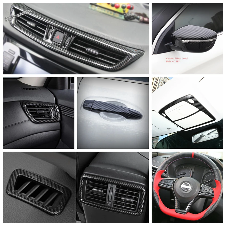 Lapetus Carbon Fiber Look Refit Kit Steering Wheel / Air AC / Reading Lamps Handle Cover Trim For Nissan Qashqai J11 2014 - 2020
Lapetus Carbon Fiber Look Refit Kit Steering Wheel / Air AC / Reading Lamps Handle Cover Trim For Nissan Qashqai J11 2014 - 2020
