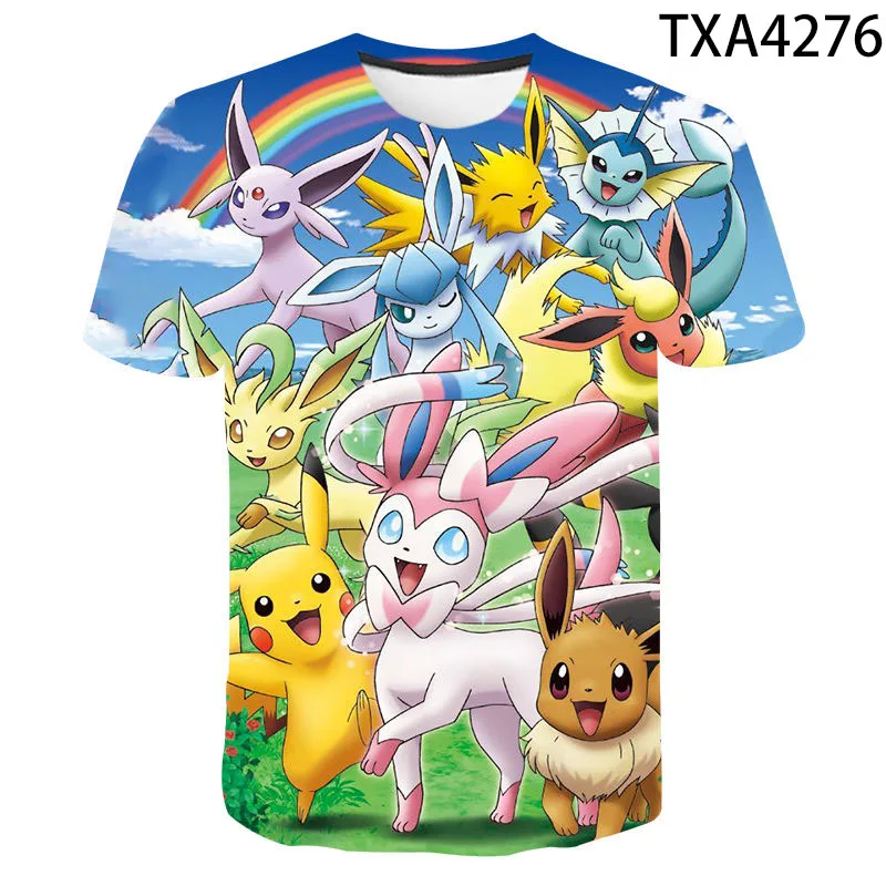 2021 summer new Pokemon 3D printed T-shirt men's and women's casual short-sleeved kids fashion streetwear tops
2021 summer new Pokemon 3D printed T-shirt men's and women's casual short-sleeved kids fashion streetwear tops