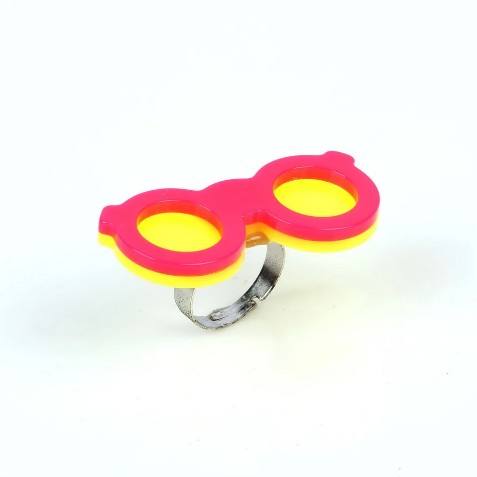Модные новые милые 2021 красочные флуоресцентные неоновые кольца для детей ручной