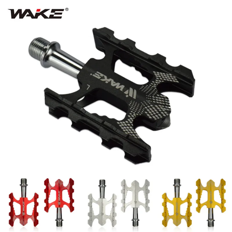Велосипедная педаль WAKE Outdoor, ульсветильник Кая педаль из алюминиевого сплава, с тремя подшипниками, подходит для всех моделей 
Велосипедная педаль WAKE Outdoor, ульсветильник Кая педаль из алюминиевого сплава, с тремя подшипниками, подходит для всех моделей