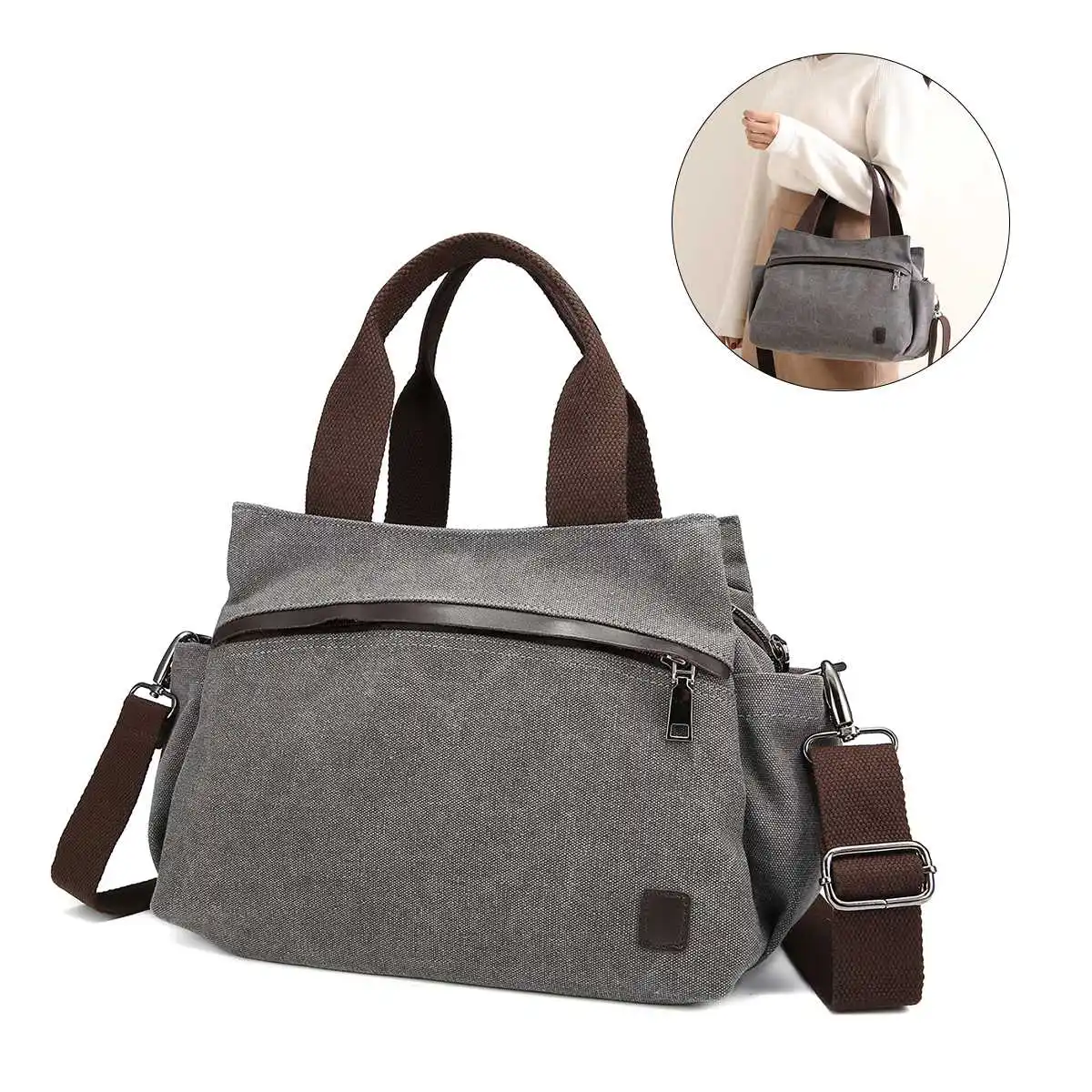 Shoulder Bag for Women Handbag Solid Color Canvas Waterproof Crossbody Bags Travel Storage Tool Outdoor Camping Tote Wallet Gift
Shoulder Bag for Women Handbag Solid Color Canvas Waterproof Crossbody Bags Travel Storage Tool Outdoor Camping Tote Wallet Gift