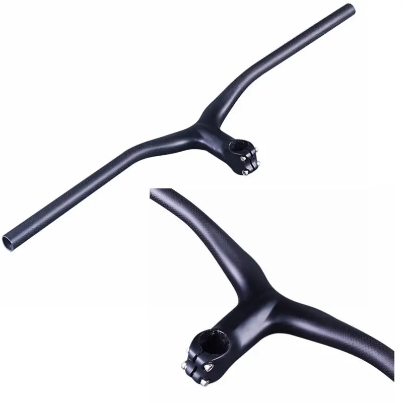 Matte 3K Carbon Fibre Integratived Mountain Bike Rise Handlebar Stem Bicycle Handle Bar For MTB Cycling Parts Swallow-shaped Bar 
Matte 3K Carbon Fibre Integratived Mountain Bike Rise Handlebar Stem Bicycle Handle Bar For MTB Cycling Parts Swallow-shaped Bar