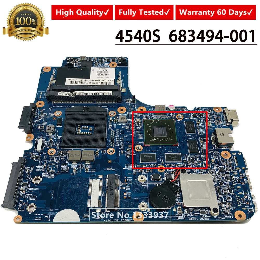 Материнская плата 683494-001 683494-501 для ноутбука HP 4440s 4540S 4441s | Компьютеры и офис