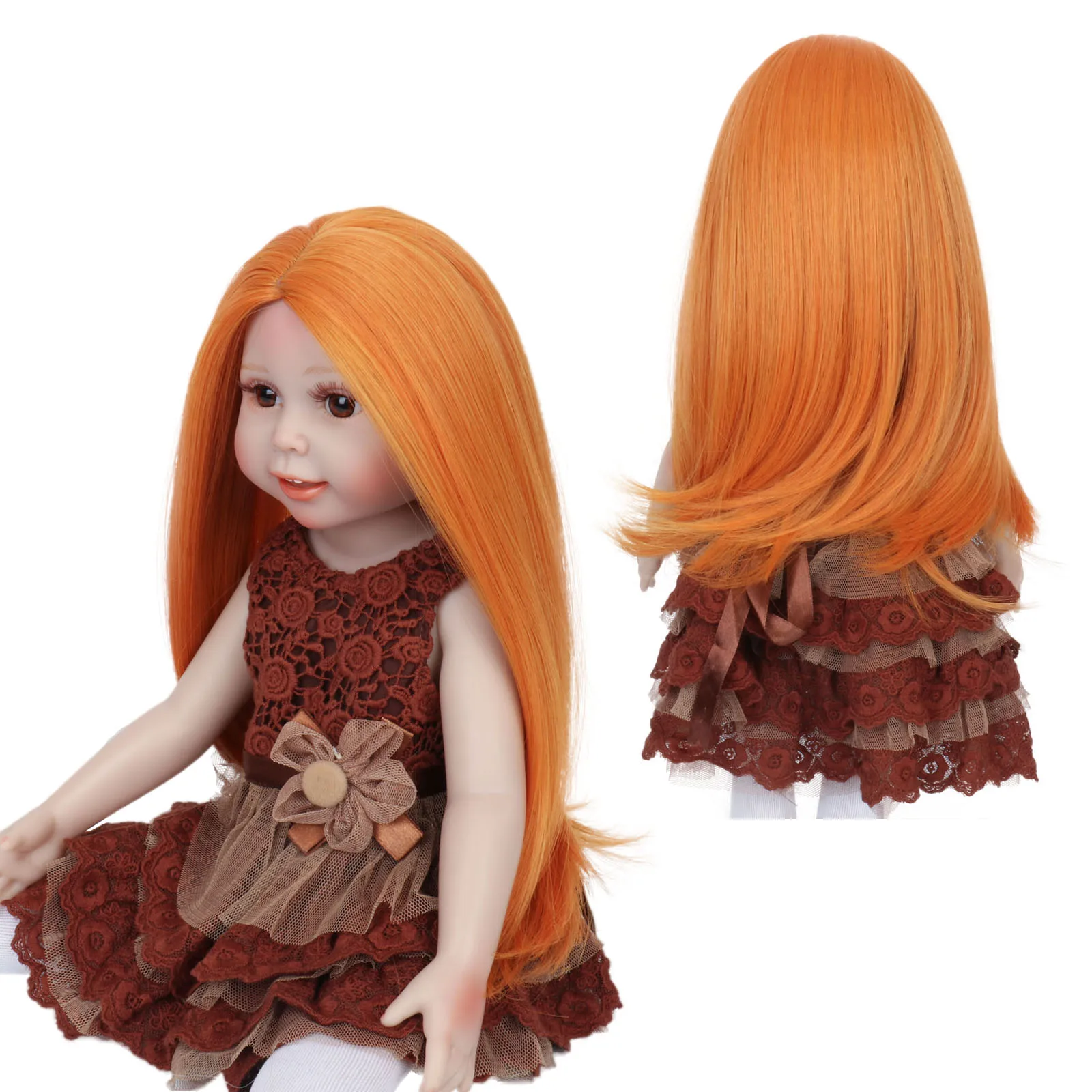 Сменные парики Miss U Hair 11 дюймов для американских кукол, длинные прямые оранжевые синтетические волосы для девочек, 18 дюймов, товары для творчества
Сменные парики Miss U Hair 11 дюймов для американских кукол, длинные прямые оранжевые синтетические волосы для девочек, 18 дюймов, товары для творчества