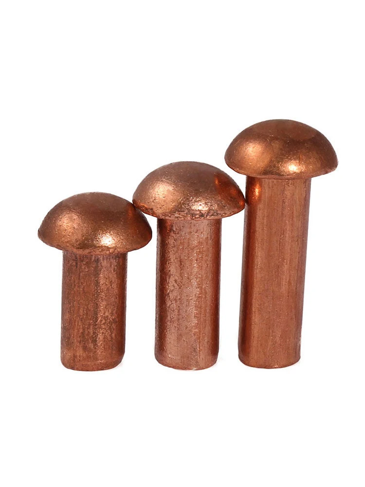 M5M6M8 round head copper rivets copper nails percussion solid rivets copper rivets
M5M6M8 round head copper rivets copper nails percussion solid rivets copper rivets