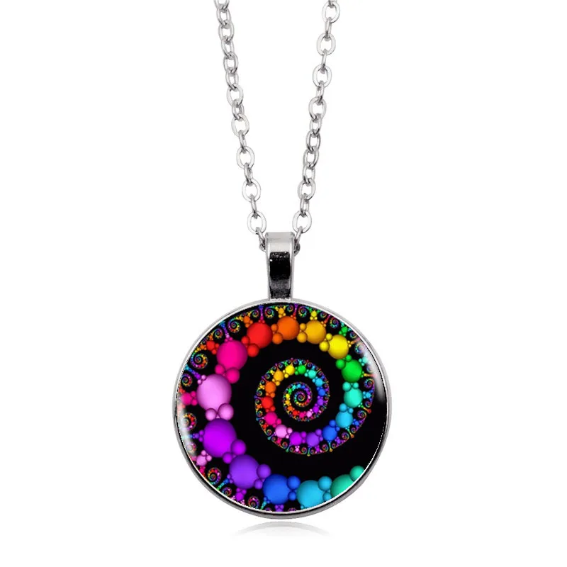 FIBONACCI Spiral Pendant Fractal Necklaces Pendants Flourish Swirls Glass Dome Necklace Sacred Geometry Art Picture Jewelry Gift 
FIBONACCI Spiral Pendant Fractal Necklaces Pendants Flourish Swirls Glass Dome Necklace Sacred Geometry Art Picture Jewelry Gift